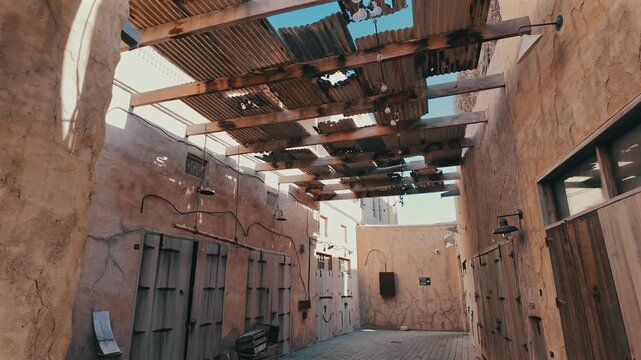 A view of Al Fahidi Historical Neighbourhood, a landmark of Dubai&rsquo;s cultural heritage.