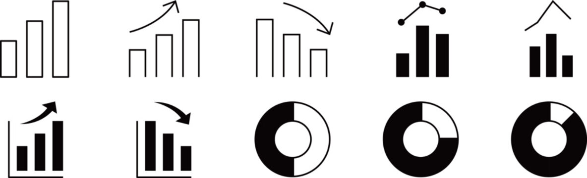 グラフアイコン / Graph Icon &ndash; ビジネス・統計・データ分析用ベクター