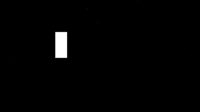 Minimalist White Rectangular Shape Isolated on a Plain Black Background for Graphic Design Elements and Digital Interface Composition