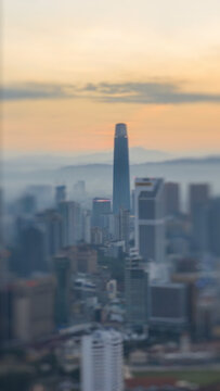 Premium Overlays Tilt Shift 3 VERTICAL &ndash; Miniature World Effects, Selective Focus Overlays and Cinematic Depth Visual Styles for Video Editing