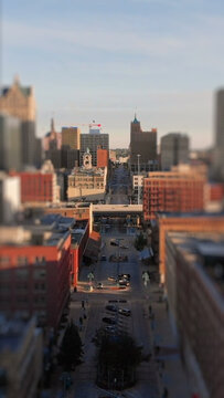 Premium Overlays Tilt Shift 2 VERTICAL &ndash; Miniature World Effects, Selective Focus Overlays and Cinematic Depth Visual Styles for Video Editing