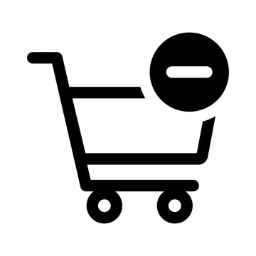商品削除を表すショッピングカートのアイコン