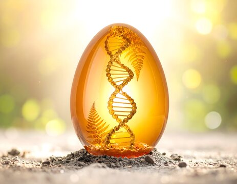遥かなる記憶を、呼び覚ます琥珀の卵のDNA