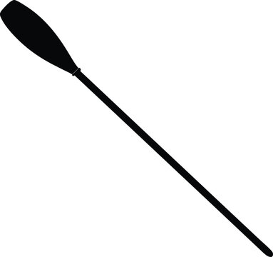 Oar, paddle, boat oar, rowing oar, black oar, vector oar
