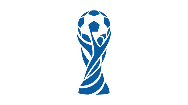FIFA World Cup Trophy Symbol Blue.