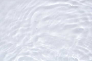 Fototapeta na wymiar Abstract white transparent water shadow surface texture natural ripple background