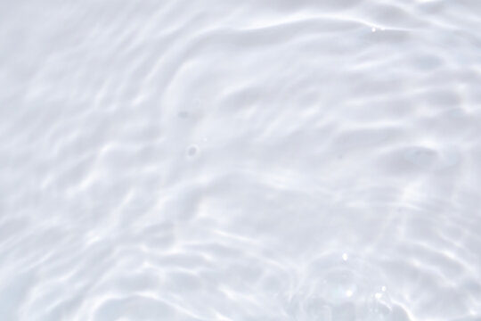 Abstract white transparent water shadow surface texture natural ripple background