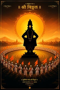 Majestic Shri Vitthal Vitthala Vithu Mauli Pandurang Vithoba Rakhumai Temple Ashadhi Kartiki Devshayani Prabodhini Vaikuntha Mokshada Nirjala Ekadashi Background