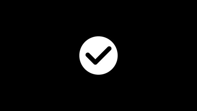 check mark icon animation.tick confirm correct accept select checkbox circle sign symbol