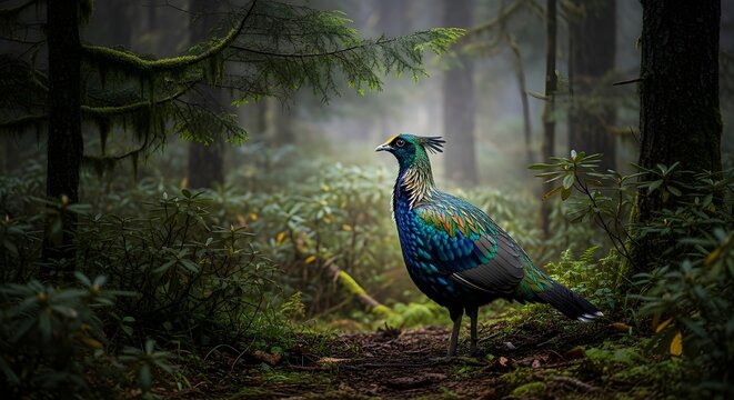 Himalayan Monal Forest Jewel Glow