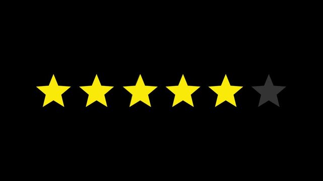 5 Star Rating animation.