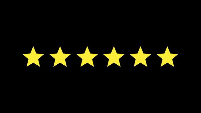 6 Star Rating animation.