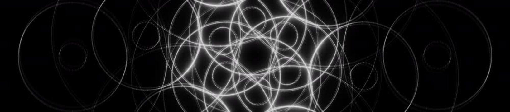 Abstract Geometric Line Patterns VJ Loop, Ultra Wide Tech Stage Visuals for LED Screen Background