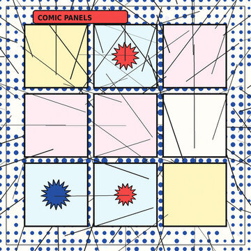 Pop Comic Art Comic Panel Layout