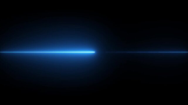 Neon lights blinking lines moving animation on black background. colorful neon line moving on background. blue color neon line saber .4 k video