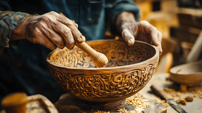 hands holding a bowl of nuts