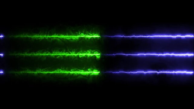 Neon lights blinking lines moving animation on black background. colorful neon line moving on background. blue color neon line saber .4 k video