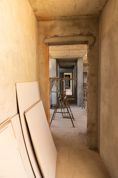 hallway corridor under construction 