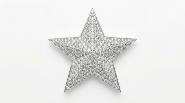Sparkling diamond star pendant necklace