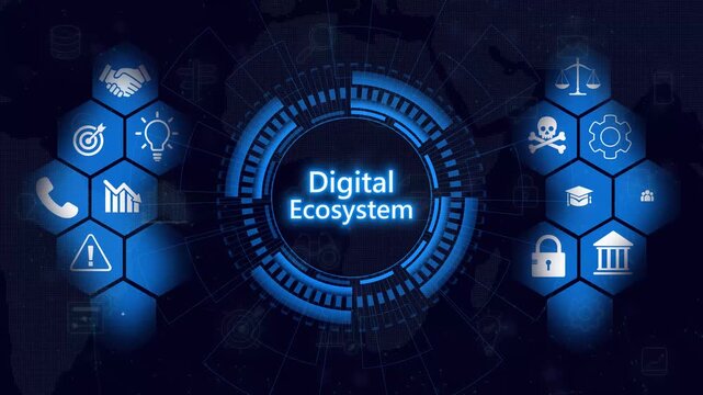 AI security and data Digital Ecosystem ecosystem integrate ai, data, and security into one connected system for automation, protection, and efficient digital processes Marrow.