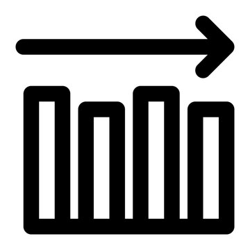 Trend Flat Outline Icon
