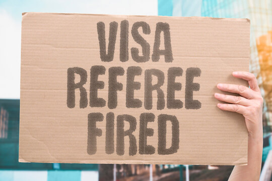 "Visa referee fired" Immigration denial leads to job termination. JOBLESS. UNEMPLOYED. FIRED. REPLACED. END.