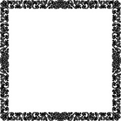 Obraz premium Filigree Crest Heraldry Frame Border Medieval Art