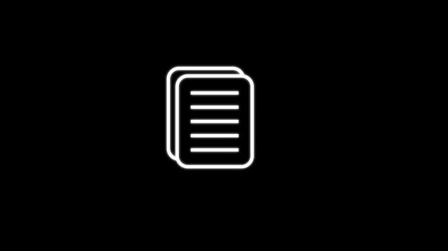 Profile and resume icon animation used in recruitment systems, job portals, or online CV evaluation platforms