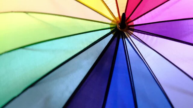 rainbow spectrum multicolored background of an umbrella