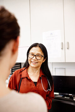 Healthcare professional engaging in patient consultation