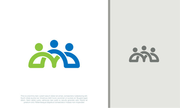 Global Community Logo Icon Elements Template. Community human Logo template vector. Community health care. Abstract Community logo