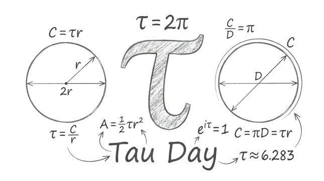 Mathematical Concepts of Tau Day Explained with Circle Formulas