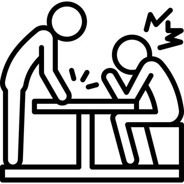 Peer Pressure line icon