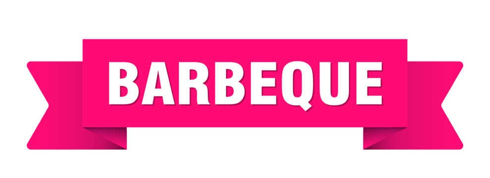 barbeque ribbon isolated on transparent background. barbeque ribbon