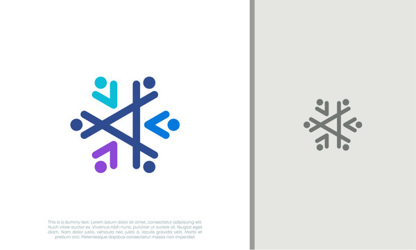 Global Community Logo Icon Elements Template. Community human Logo template vector. Community health care. Abstract Community logo