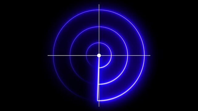 Neon line Signal transmitted sonar radar icon .Radar point to detect enemy position. Radar concept. Digital realistic radar with targets on monitor in searching. Air search . Military search system