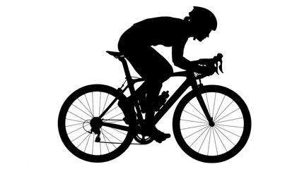 Naklejka premium bicycle bike cycling ride biking exercise fitness sport velocity speed pedal gear wheel frame brake safety helmet spokes tire transportation commute recreation endurance training