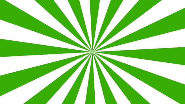 Retro Green and White Sunburst Rotating Beam Background Optimized for Creative Video Editors