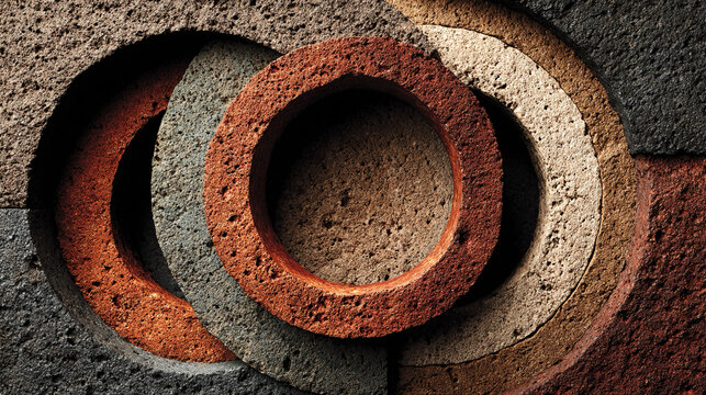 Consistency - Harmonized abstract forms conceptual uniformity visual coherence dynamic energy alignment minimalistic composition expressive symbolic stability
