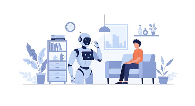 Robot Interacting with a Person.