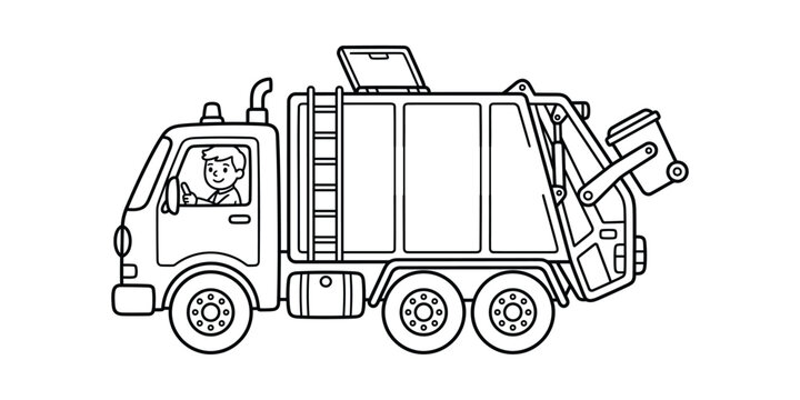 dump truck vector illustration
