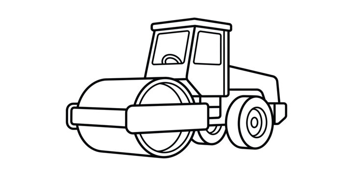 tractor isolated on white background