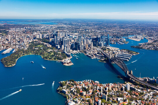 Aerial view of Sydney