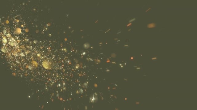 3D animation of exploding confetti