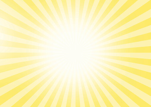 Yellow sun rays, conceptual illustration