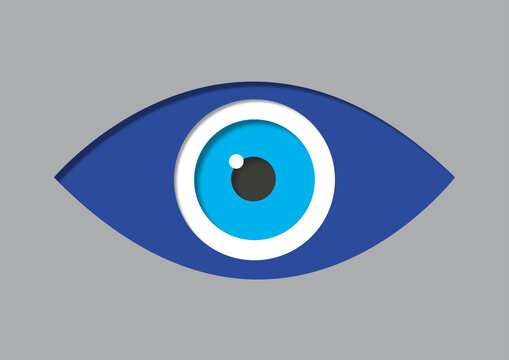 Evil eye, conceptual illustration