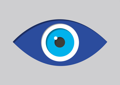 Evil eye, conceptual illustration