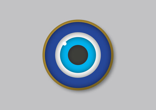 Evil eye, conceptual illustration