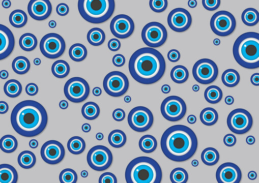 Evil eyes, conceptual illustration