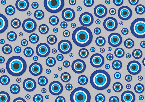 Evil eyes, conceptual illustration